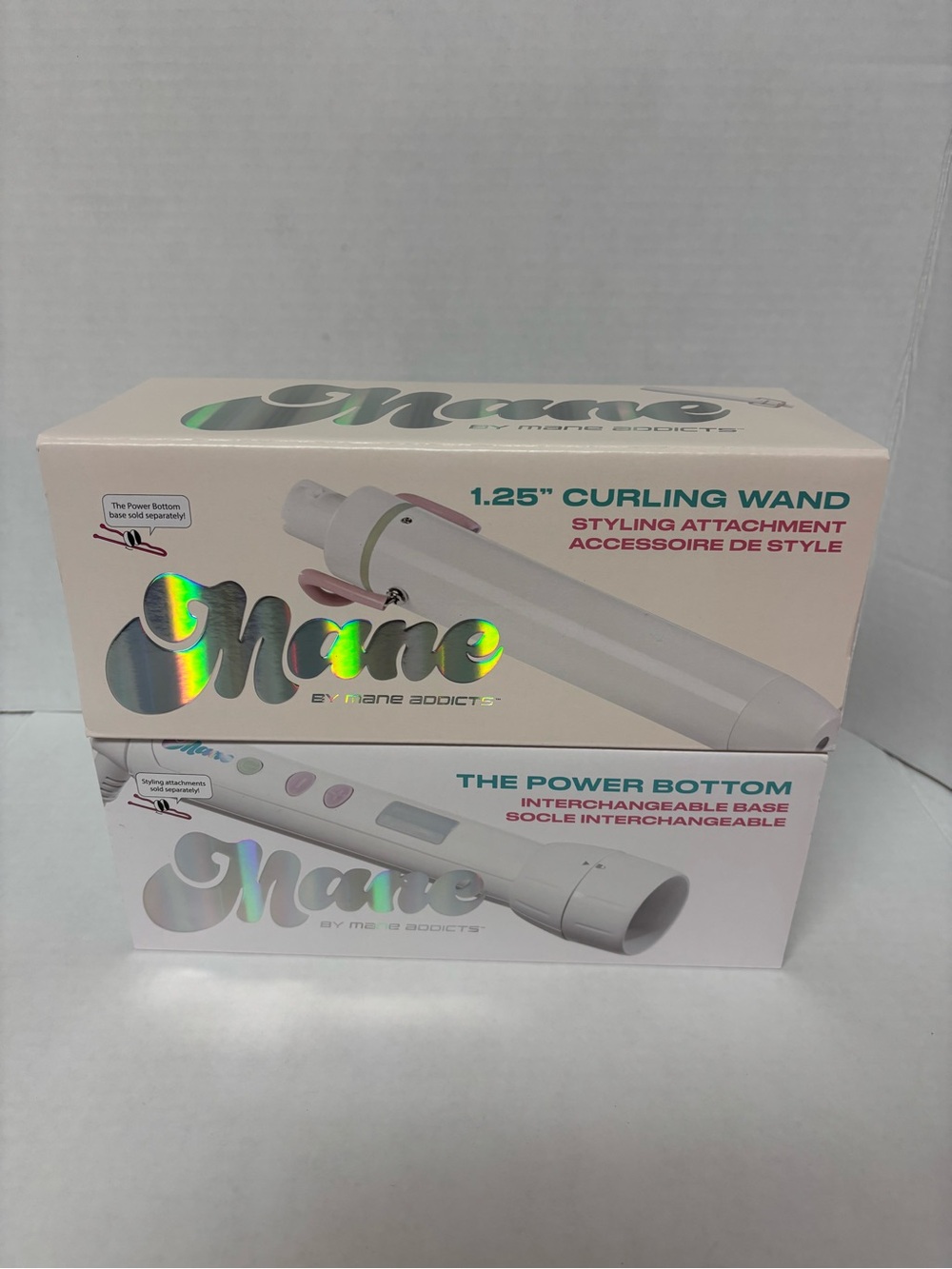 1.25" Curling Wand in White by Mane Addicts